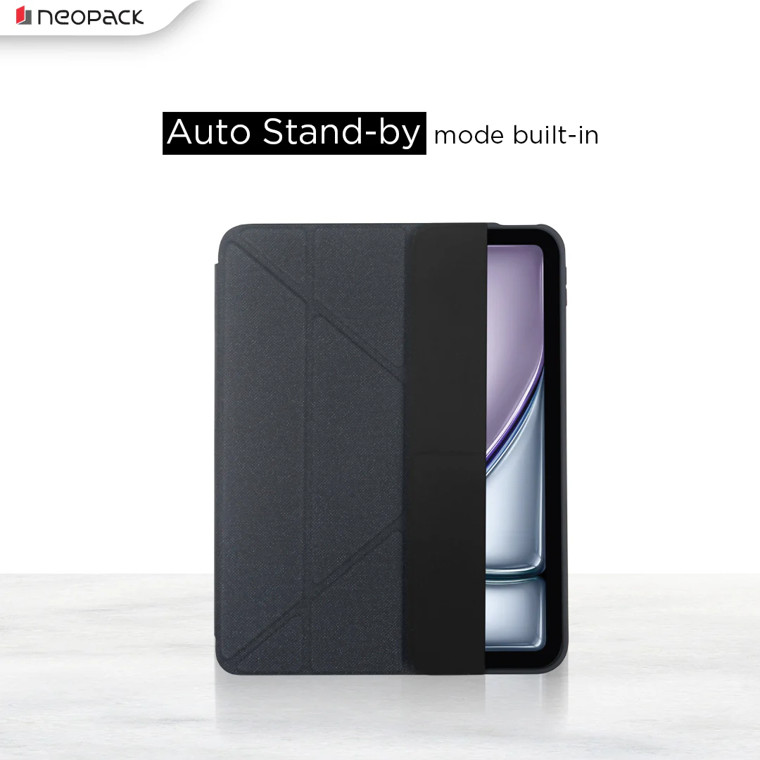 Zenith Y Fold Case with Pencil Holder for iPad Air 13", Fits: M2 & M3 Models / iPad Pro 12.9, Fits: 4th, 5th & 6th Gen. (Space Grey) - Image 2