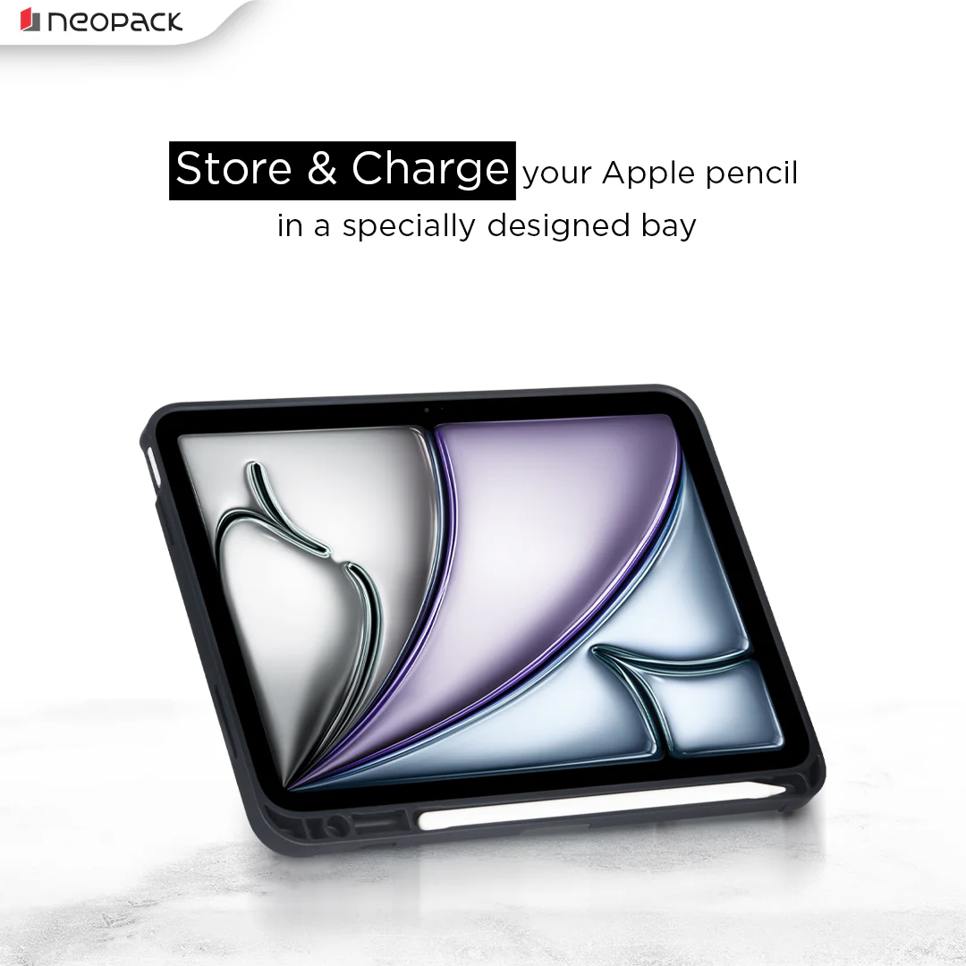 Zenith Y Fold Case with Pencil Holder for iPad Air 13", Fits: M2 & M3 Models / iPad Pro 12.9, Fits: 4th, 5th & 6th Gen. (Space Grey) - Image 3