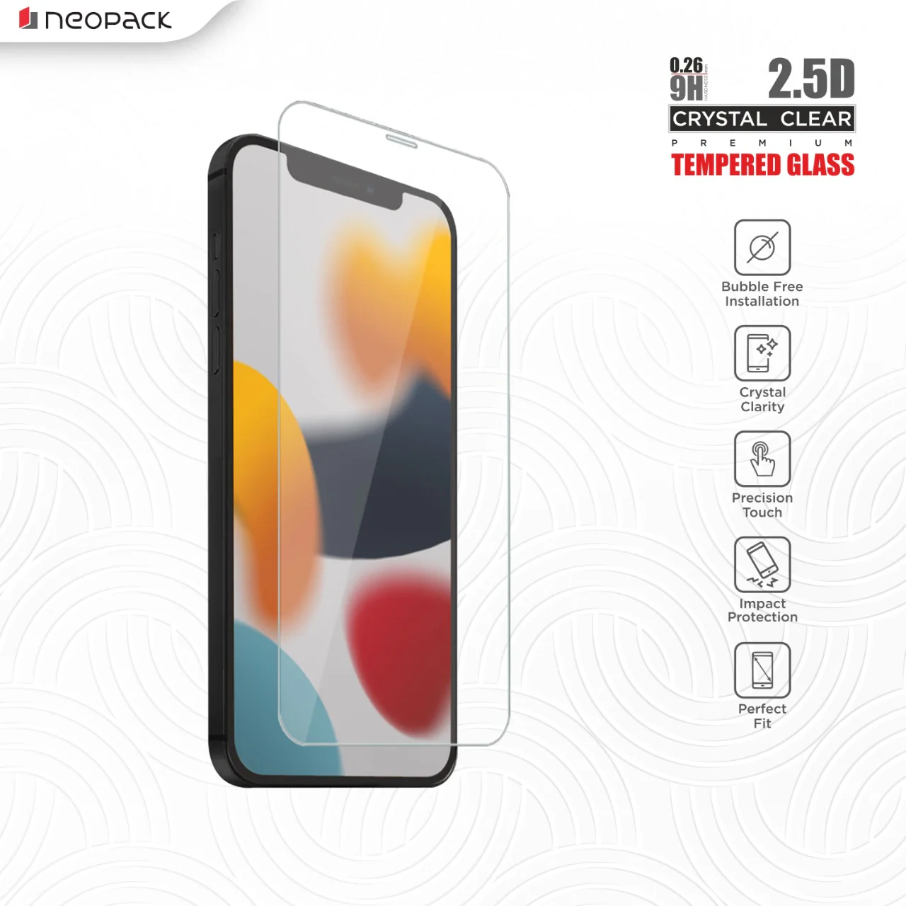 2.5D Clear Tempered Glass for iPhone 14 Pro Max