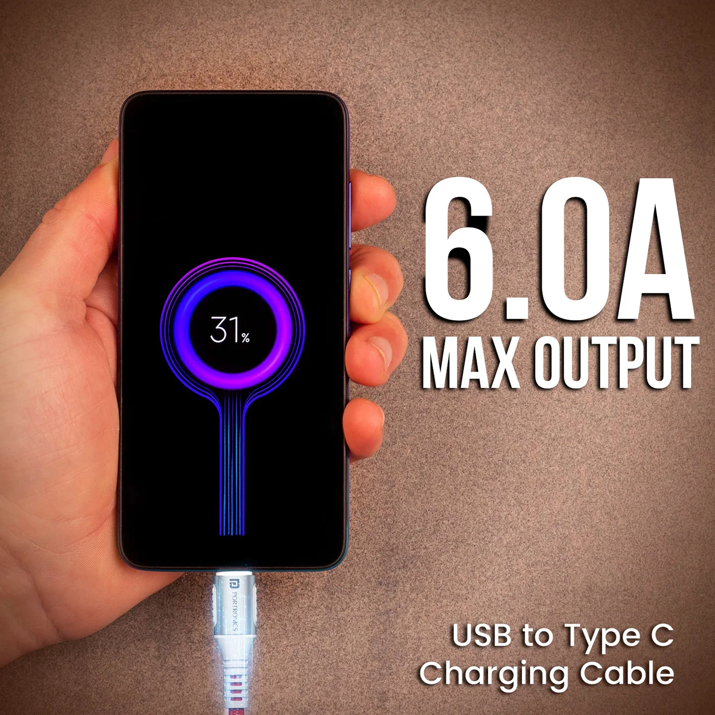 Konnect Y - USB To Type-C Cable 6A - Image 2