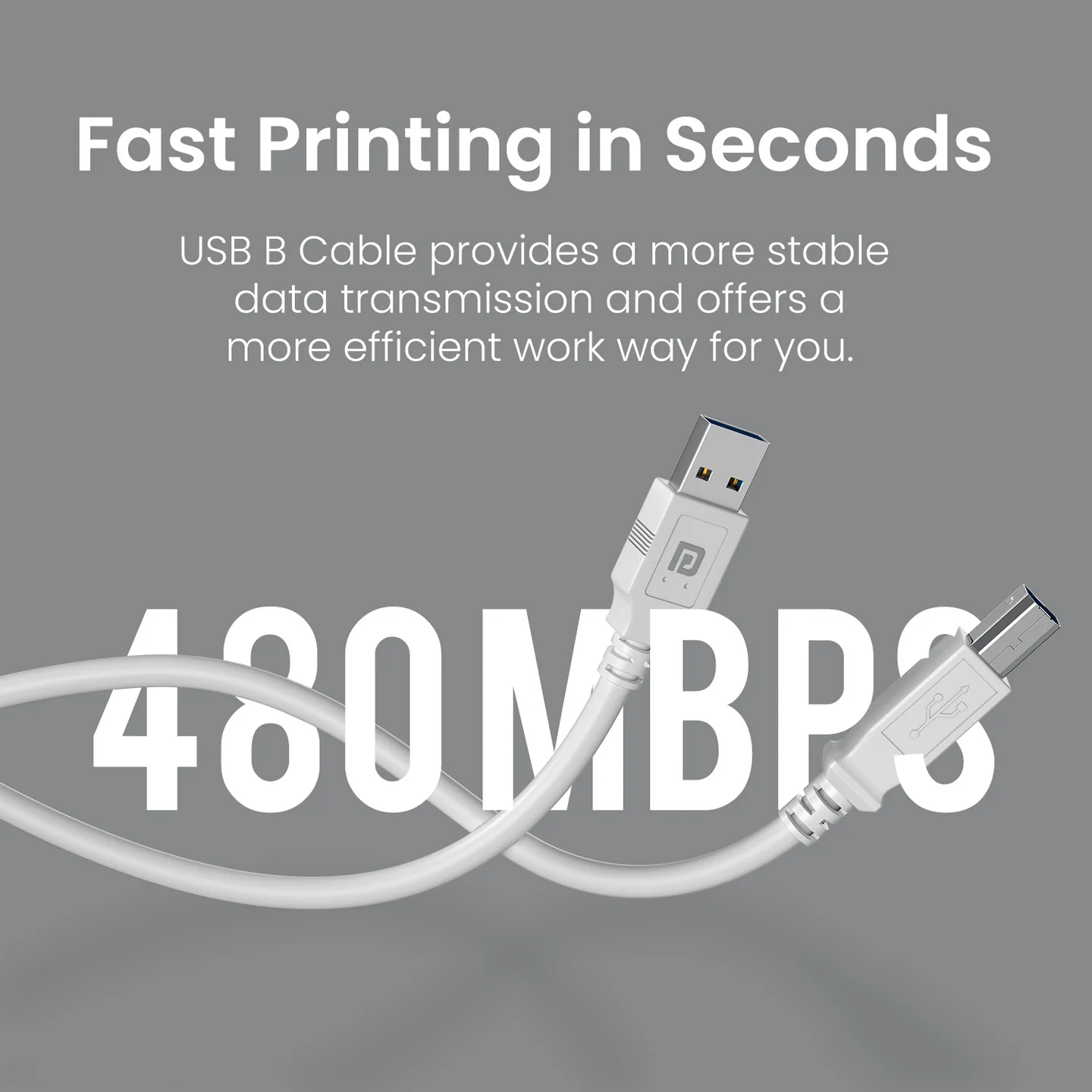 Printlink 5 - USB A To USB B For Printer 5M Cable - Image 2