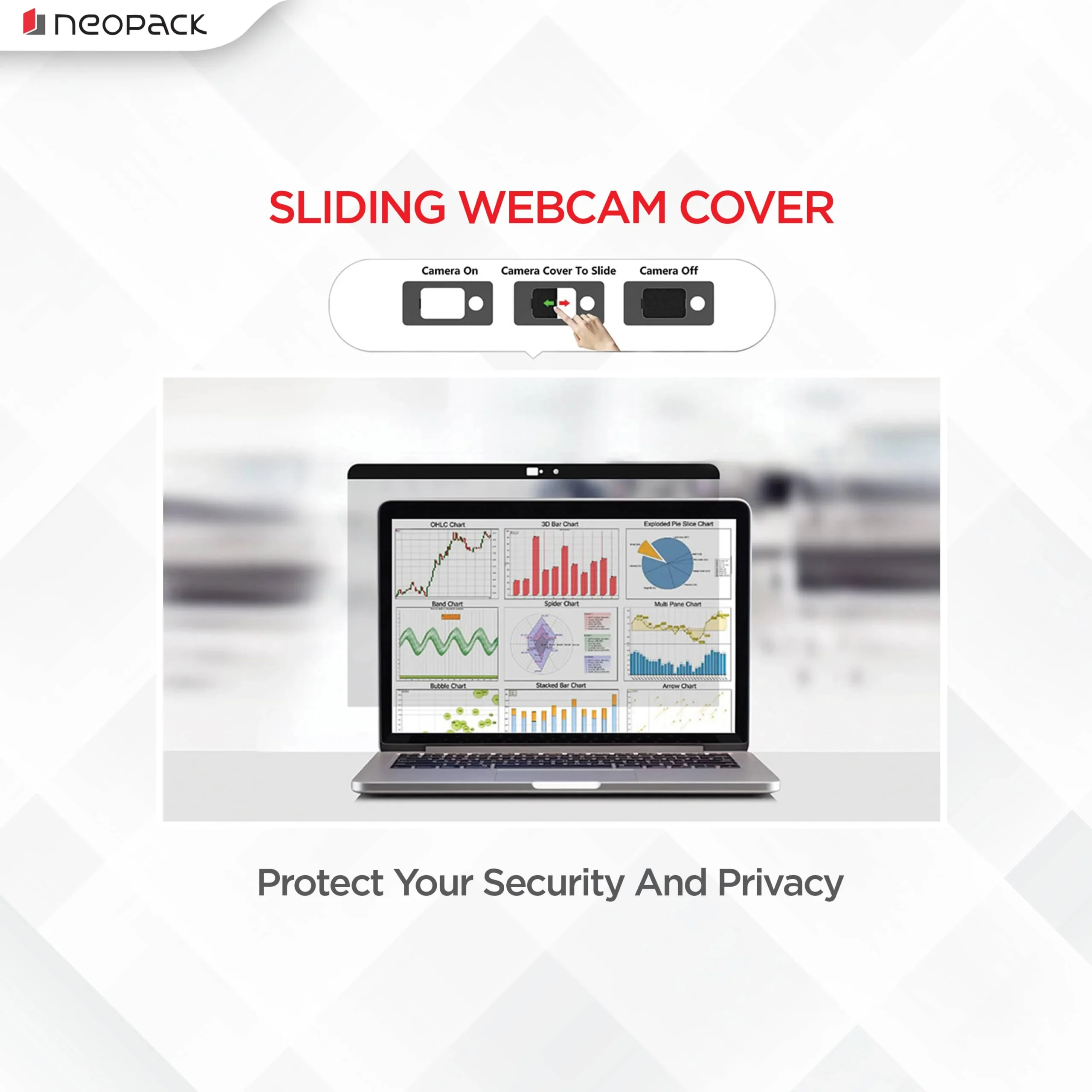 Privacy Frame for Macbook Air 13" & 13.6" Macbooks (Clear) - Image 4