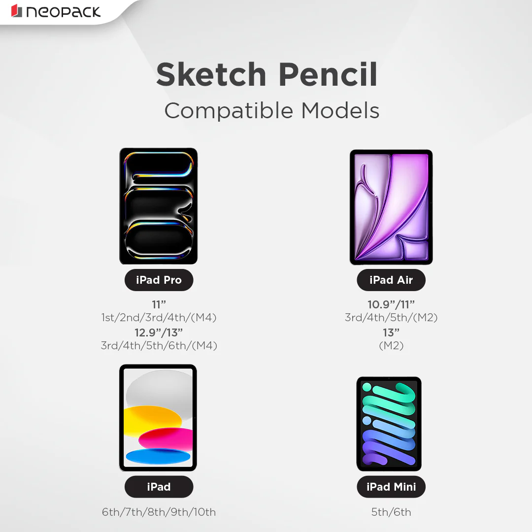 Sketch Pencil with USB-C Charging Port (White) - Image 8