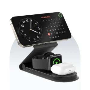 Urbn 3 in 1 Foldable Wireless Charging Station Denim